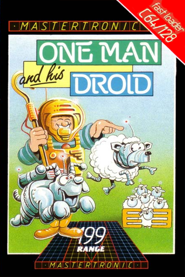One Man and His Droid / Non-Terraqueous box art for Commodore 64